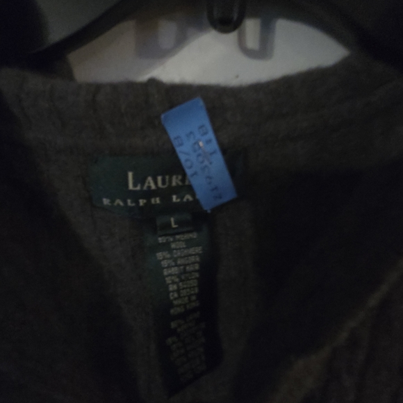 Lauren Ralph Lauren Women's Cashmere Blend Cardigan With Hood - Picture 3 of 3